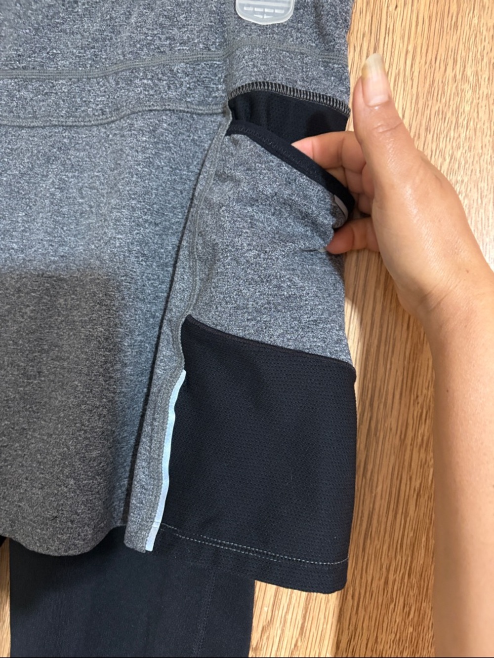Athleta Gray Skort with Black Legging Panels - Picture 4 of 8